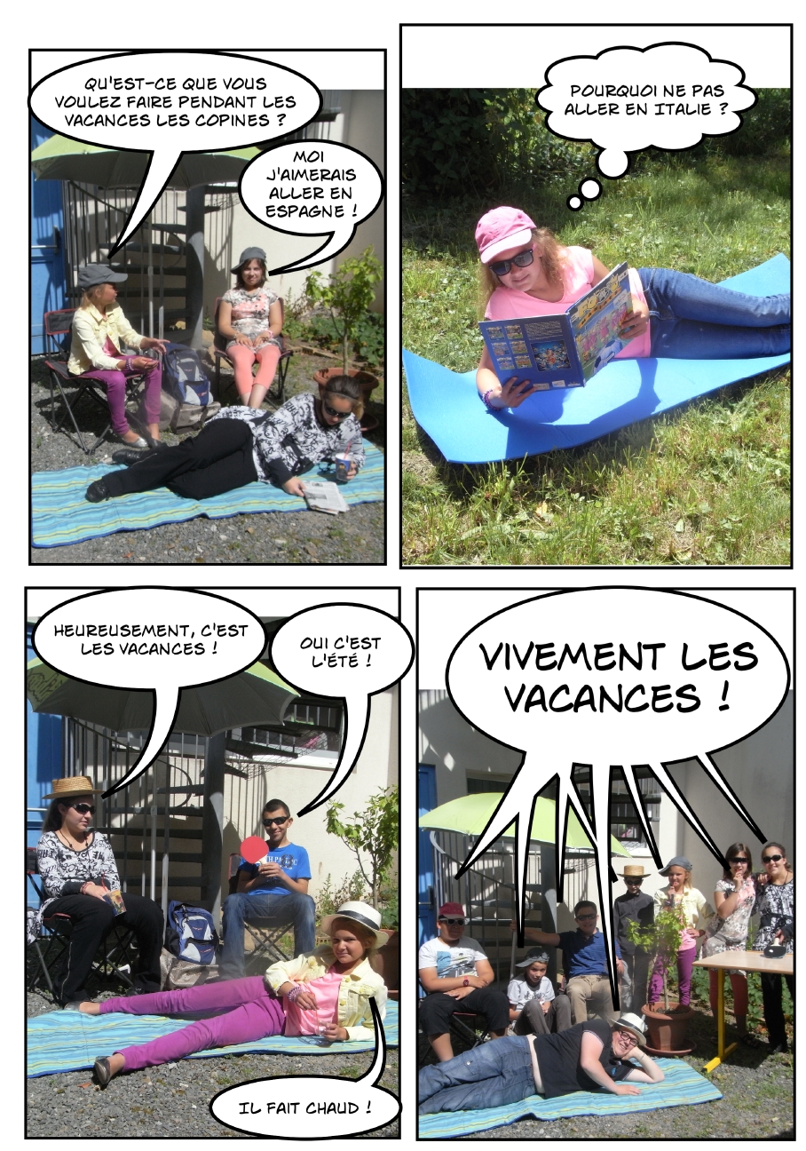 planche BD vacances Alison