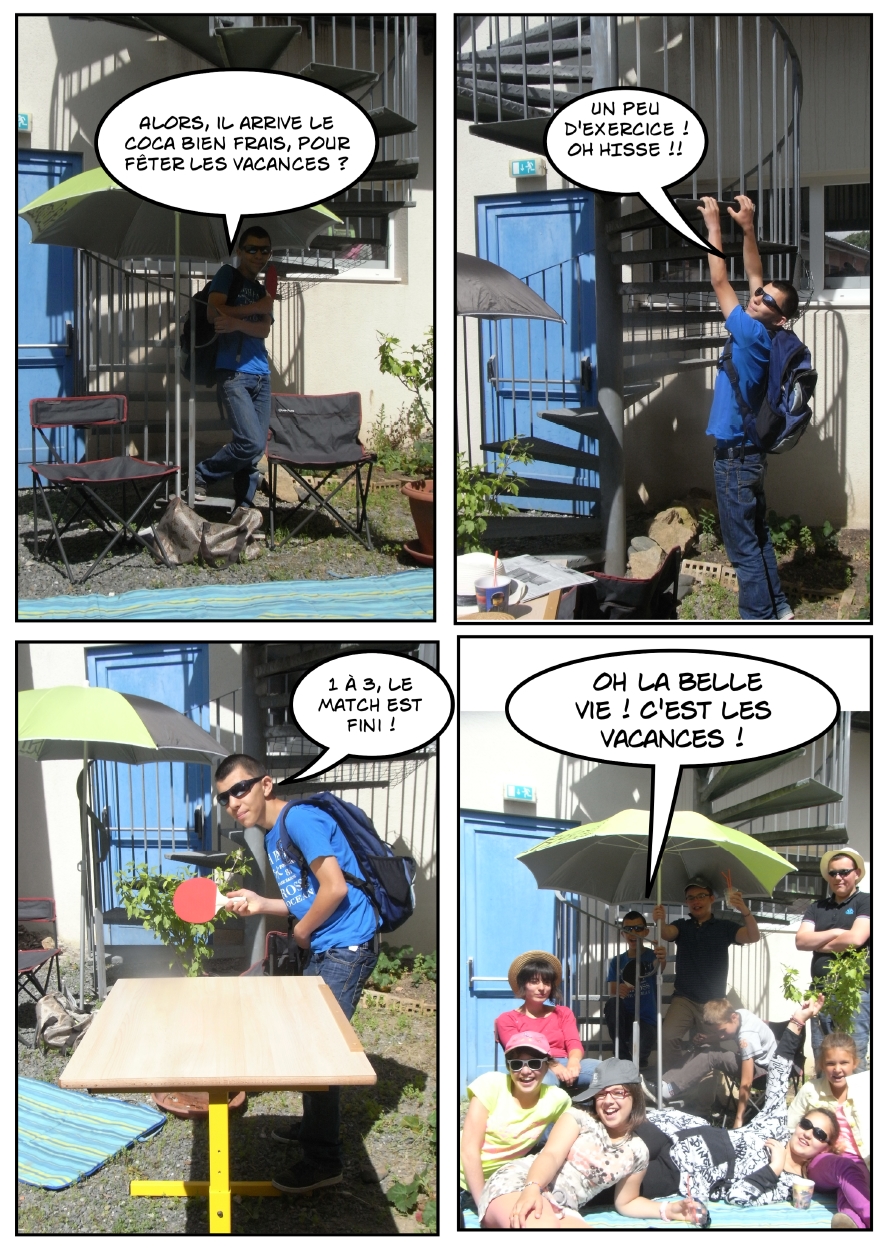 planche BD vacances Corentin V