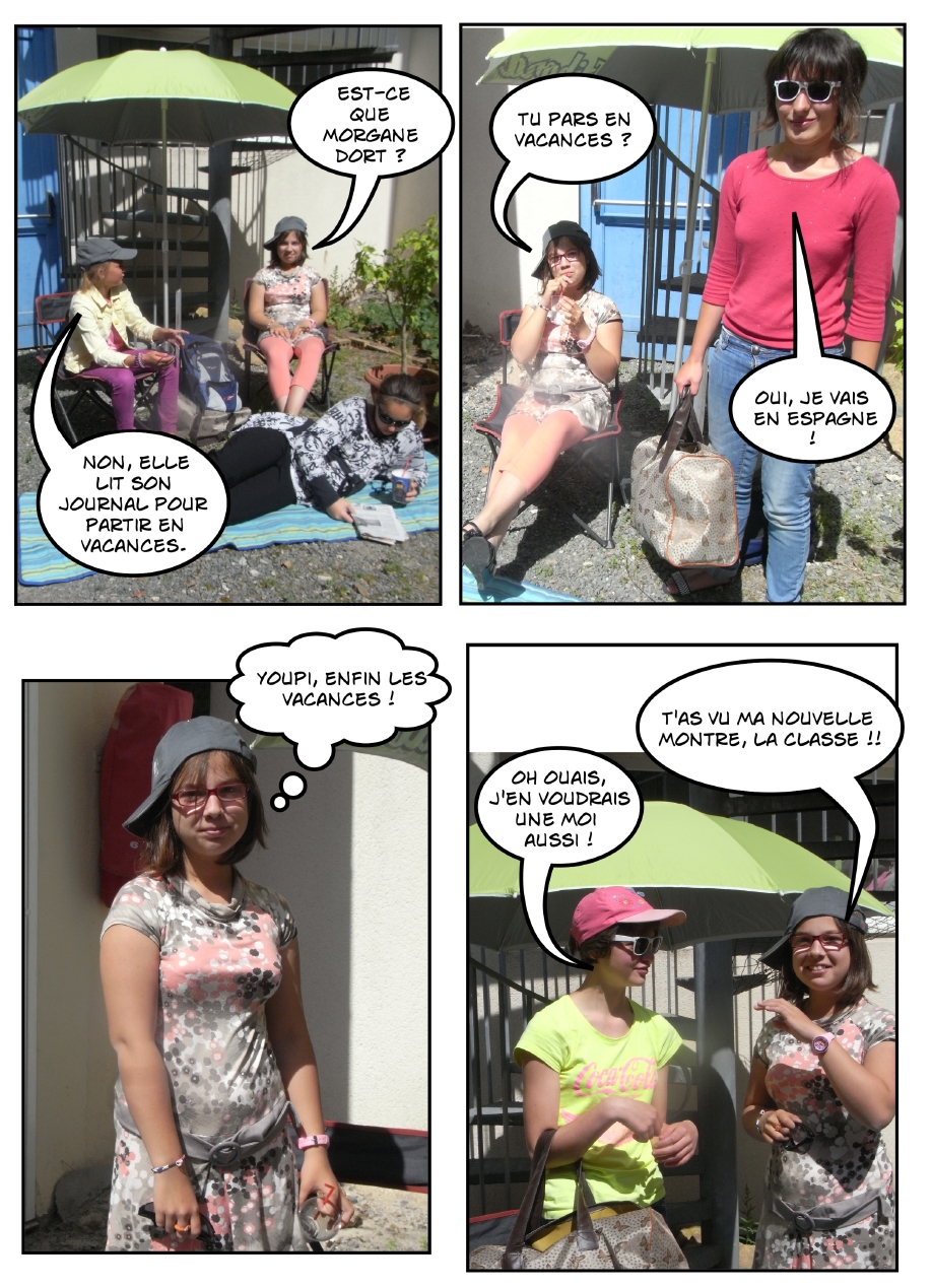 planche BD vacances Laura