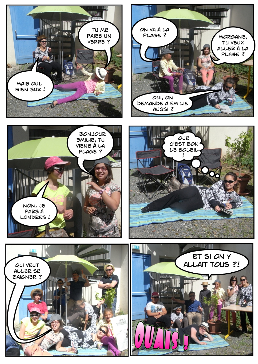 planche BD vacances Morgane